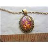 Image 2 : Fire Cherry Opal Necklace