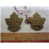 Image 1 : Pair of Collar Badges WW1 South Saskatchewan