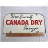 Image 1 : Vintage Canada Dry Metal Rack Sign 2 Sided