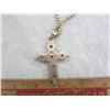 Image 3 : Large Sterling Cross on a Italian Sterling Chain 38 grams