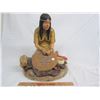 Image 1 : Large Vintage Plaster Statue of Native Girl