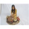 Image 4 : Large Vintage Plaster Statue of Native Girl
