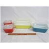 Image 1 : Set of 4 Pyrex Refrigerator Jars with Correct Lids