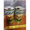 Image 2 : Pair of Schell's beer brand cans- Elk graphics