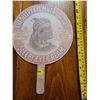 Image 1 : Handheld fan- "Sleepy eye flour" mill- 1940's- Near mint