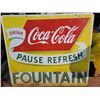 Image 1 : Fantasy Coca-Cola porcelain sign-29x24-double sided