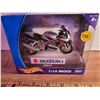 Image 1 : 1:18 Suzuki GSX-R Hot Wheels Motorcycle NIB 2002