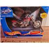 Image 1 : 1:18 Hot Wheels Custom #1 Hot Wheels Motorcycle NIB 2002
