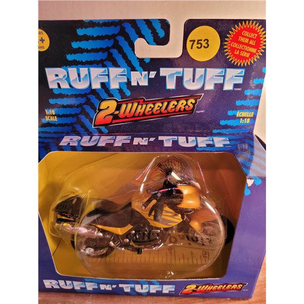 1:18 Ruff n Tuff 2 wheelers Triumph 600 NIB