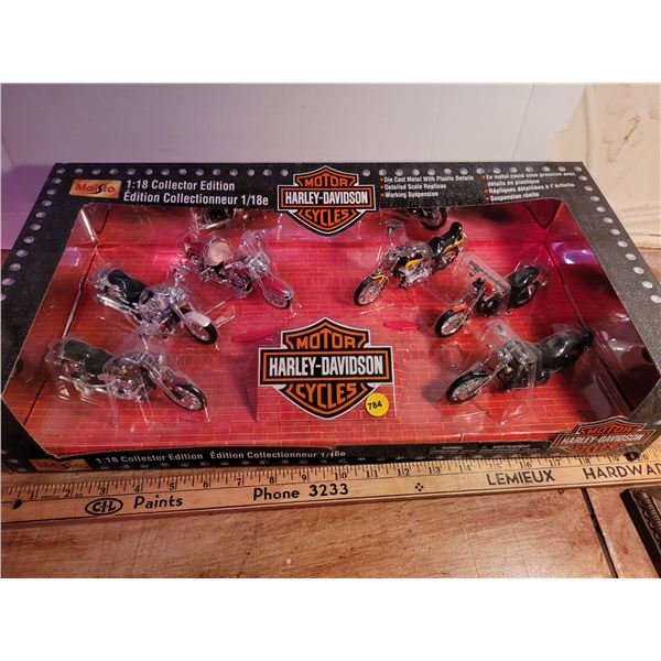 1:18 Harley Davidson set of 6 Collector Edition NIB
