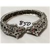 Image 2 : Silver Jaguar Bracelet With Stones