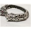 Image 5 : Silver Jaguar Bracelet With Stones