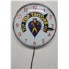 Image 1 : WOW! Original exceptional Tip Top Tailors advertising wall clock, 15" diameter, tested, working