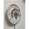 Image 2 : WOW! Original exceptional Tip Top Tailors advertising wall clock, 15" diameter, tested, working