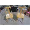 Image 1 : 2 Wooden Childrens Chairs - 12x12x25in.