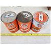Image 1 : 3 GULF OIL TINS 1 LITRE (FULL)