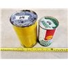 Image 2 : SHELL 65 OIL TIN (EMPTY) + SHELL ATF TIN (FULL)