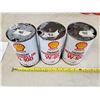 Image 1 : 3 SHELL OIL TINS (EMPTY)