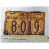 Image 1 : 1929 SASK LICENSE PLATE
