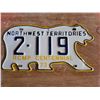 Image 1 : Scarce 197 NWT RCMP centennial license plate 3 colors on plate