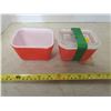 Image 2 : 2 PYREX FRIDGE DISHES (ONE LID)