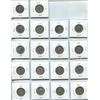 Image 2 : 18 X GEORGE VI 25 CENTS VARIOUS 1937-1950 SILVER