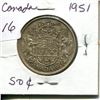 Image 1 : 1951 50 CENTS WIDE DATE SILVER