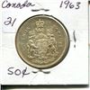 Image 1 : 1963 50 CENTS SILVER
