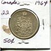 Image 1 : 1964 50 CENTS SILVER