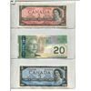 Image 1 : CANADA 1954 FIVE DOLLAR, 1954 TWO DOLLAR, 2004 TWENTY DOLLAR