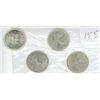 Image 1 : CANADA 25 CENT SILVER  ’53; ’63; ’64; ’65 ELIZABETH II