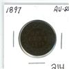 Image 1 : 1897 Canadian 1¢ large penny AU-55