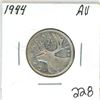 Image 1 : 1944 Canadian 25¢ AU