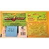 Image 1 : 4" "Mister Twister Pickeral Grubs" 1Bag Black 1 Bag Green