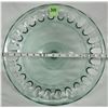 Image 1 : 16" Diameter Clear Fancy Glass Footed Bowl