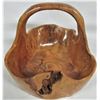 Image 2 : 9" Burled Wooden Basket