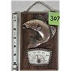 Image 1 : Wooden Thermometer Plaque / Copper Fish