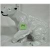 Image 1 : Large 10" Tall Ceramic Polar Bear Statue
