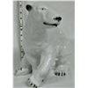 Image 2 : Large 10" Tall Ceramic Polar Bear Statue