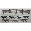 Image 4 : Lot 32 Plastic Horses, Action Figures, Fencing