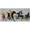 Image 5 : Lot 32 Plastic Horses, Action Figures, Fencing