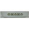 Image 2 : Fireking 12" x 6.5" White Casserole Dish - Meadow Green Pattern