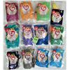 Image 1 : Set all 12 1998 Mcdonalds Teenie Beanie Babies NEW Sealed