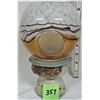Image 2 : 5" Glass Ornate Tea-Light Glode / Stand