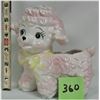 Image 1 : Vintage Pink LAMB Baby Flower Container "Relpo" 1961 Made In Japan
