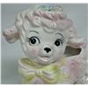 Image 3 : Vintage Pink LAMB Baby Flower Container "Relpo" 1961 Made In Japan
