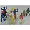 Image 3 : Mixed Lot of Vintage Plastic Cowboys-Indians-Horse Figures