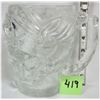 Image 1 : Heavy 6" Las Vegas Treasure Island Souvenier Glass Skull Mug