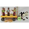 Image 1 : 1990 Fisher Price Farm Wagon Husky Helper - Horse - 3 Husky Construction