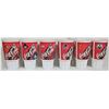 Image 2 : Set All 6 Coca Cola NHL Canadian Team Plastic Cups + Straws